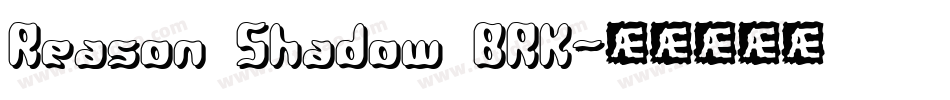 Reason Shadow BRK字体转换